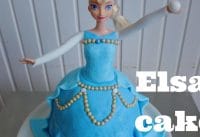 Elza Frozen Taart maken Elza Frozen Taart maken