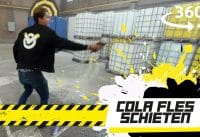 Colafles schieten Colafles schieten