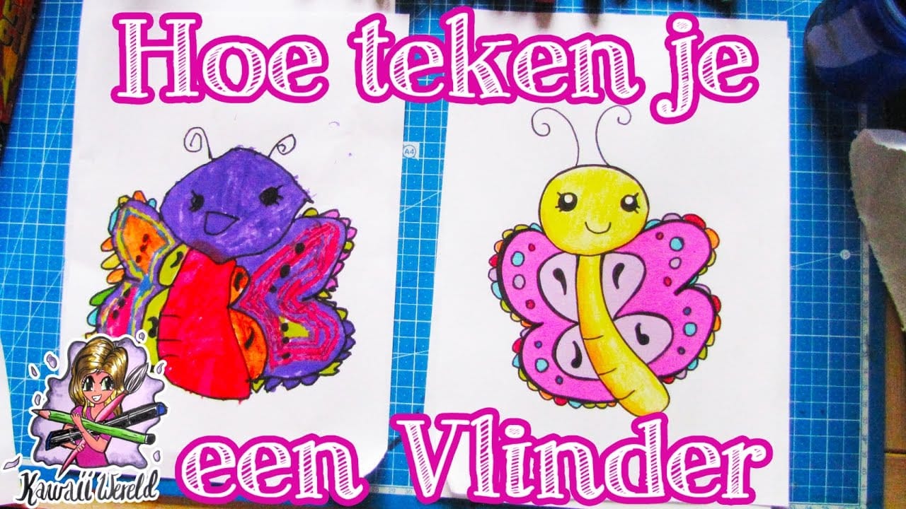 Hoe teken je een vlinder? 1 Hoe teken je een vlinder? 1