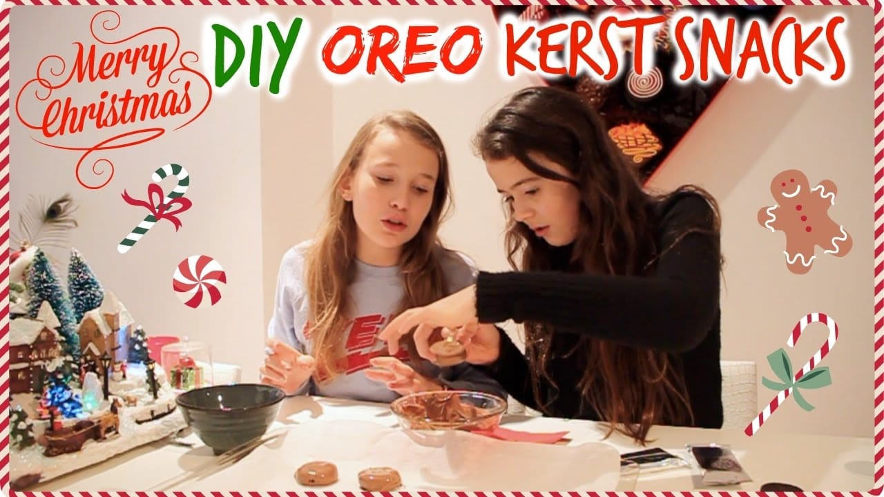 Oreo kerst snacks maken 1 Oreo kerst snacks maken 1