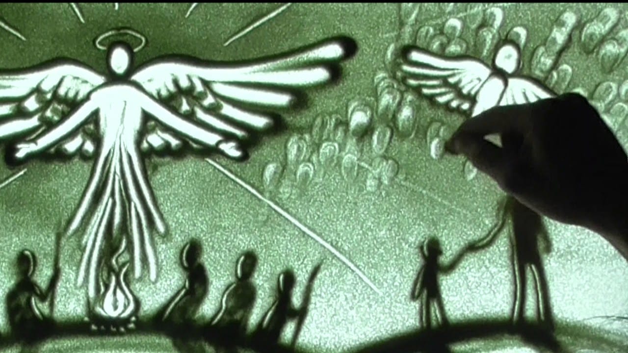 Kerstverhaal - met zand 1 Kerstverhaal - met zand 1