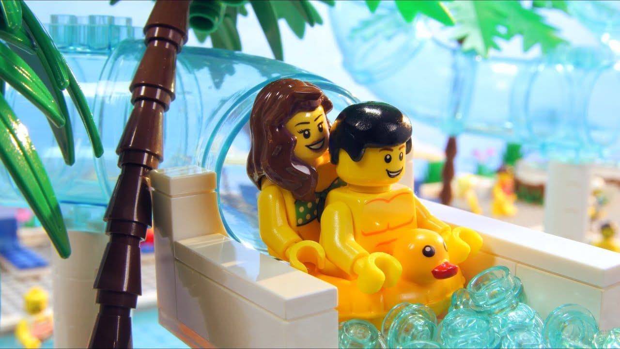 Lego Stop Motion in het zwembad 1 Lego Stop Motion in het zwembad 1